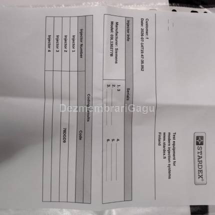Injectoare Volkswagen Golf VI (5k1), 1.6 Diesel, 77 KW, caroserie Hatchback