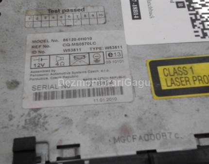 Radio cd Toyota Aygo Benzina, caroserie Hatchback