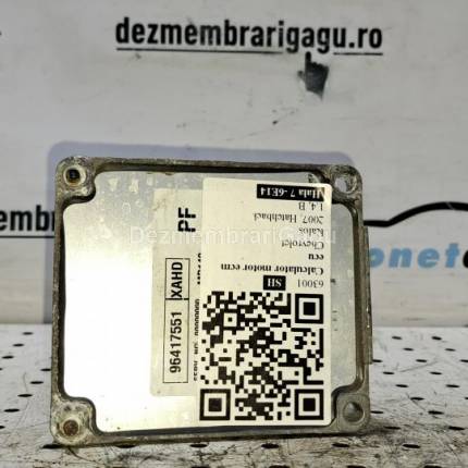 Calculator motor ecm ecu Chevrolet Kalos, 1.4 Benzina, caroserie Hatchback