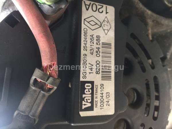 Alternator RENAULT MEGANE II (2002-), 1.9 Diesel, 81 KW
